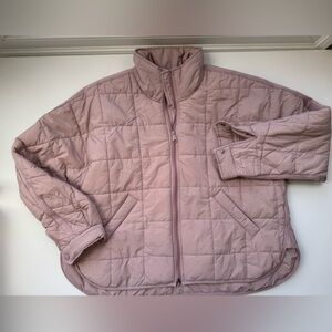 New condition women’s Free People Pippa packable puffer dusty pink M $198